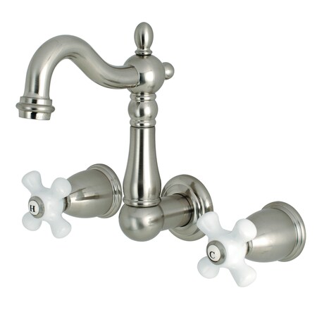 Heritage KS1228PX 8-Inch Center Wall Mount Bathroom Faucet KS1228PX